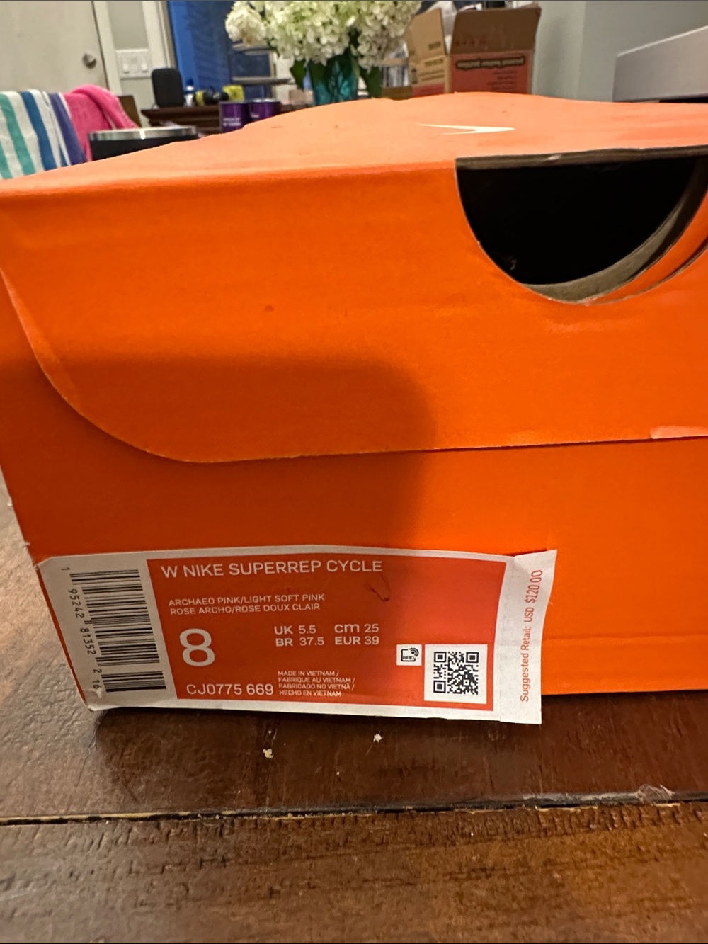 NIB Nike W SuperRep Cycle Shoe pink